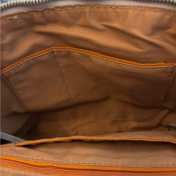 HOBO Kingston Mini Tote in Metallic Silver Leather w/ removable crossbody strap - Picture 12 of 14